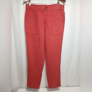 C&C California Linen/ Lyocell Straight Leg Pants. Size M
